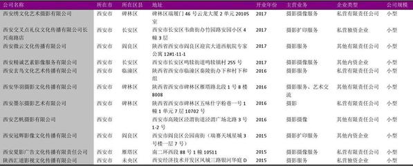 西安第一二〇一八照相事务辖服宣传概述”。